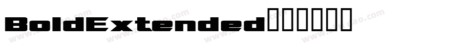 BoldExtended字体转换
