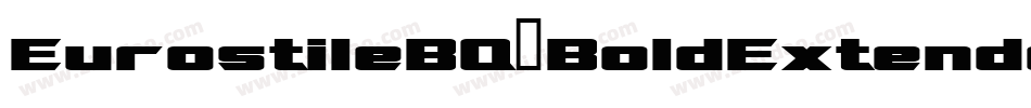 EurostileBQ-BoldExtended字体转换
