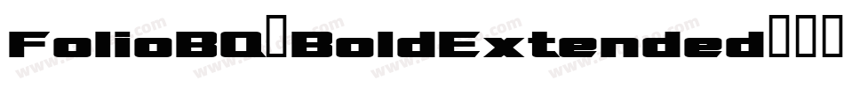 FolioBQ-BoldExtended字体转换