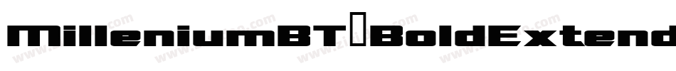 MilleniumBT-BoldExtended字体转换