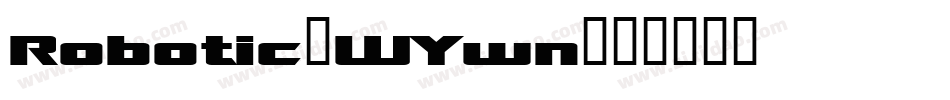 Robotic-WYwn字体转换