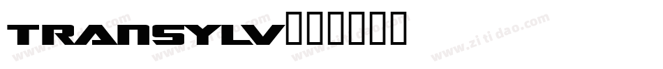 TRANSYLV字体转换
