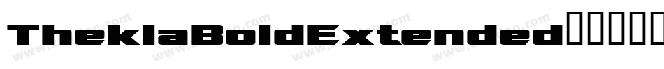 TheklaBoldExtended字体转换