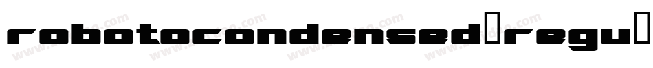 robotocondensed-regu字体转换