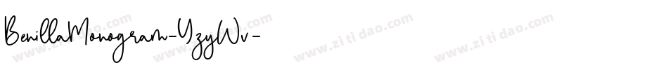 BenillaMonogram-YzyWv字体转换