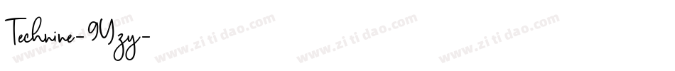 Technine-9Yzy字体转换