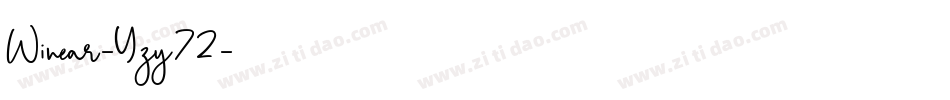 Winear-Yzy72字体转换