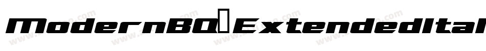 ModernBQ-ExtendedItalic字体转换