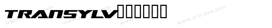 TRANSYLV字体转换