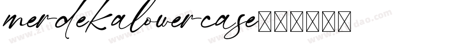 merdekalowercase字体转换