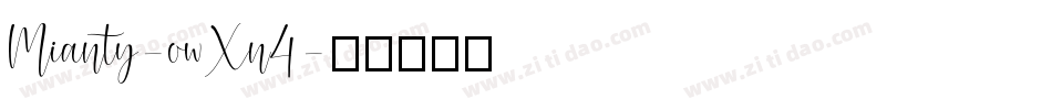 Mianty-owXn4字体转换