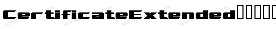 CertificateExtended字体转换