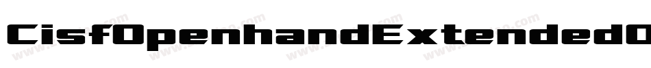 CisfOpenhandExtendedOblique-vevA字体转换