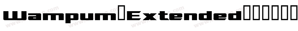 Wampum-Extended字体转换