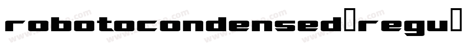 robotocondensed-regu字体转换