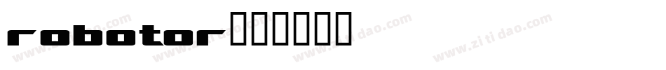 robotor字体转换