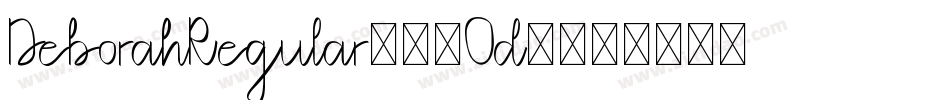 DeborahRegular-51Od8字体转换
