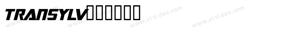 TRANSYLV字体转换