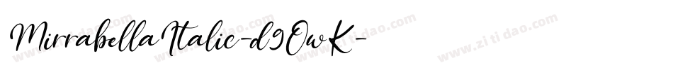 MirrabellaItalic-d9OwK字体转换