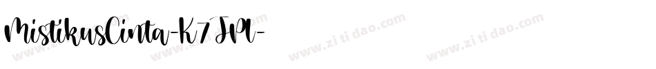 MistikusCinta-K7JPl字体转换