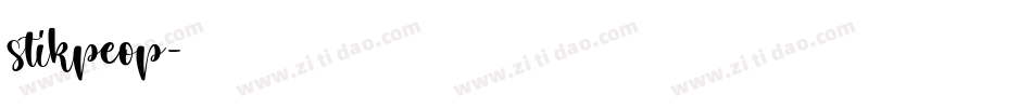 stikpeop字体转换