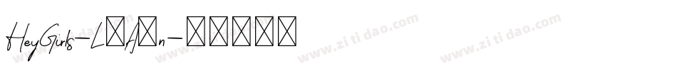 HeyGirls-L3A9n字体转换