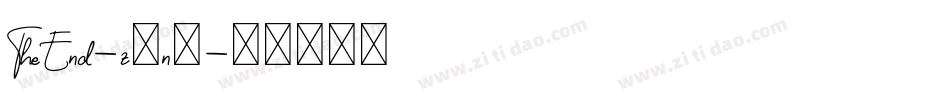 TheEnd-z9n3字体转换