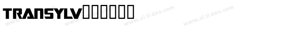 TRANSYLV字体转换
