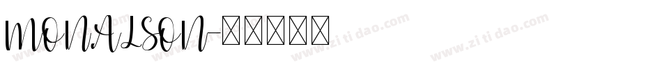 MONALSON字体转换