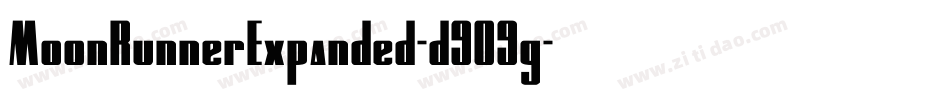 MoonRunnerExpanded-d9O9g字体转换