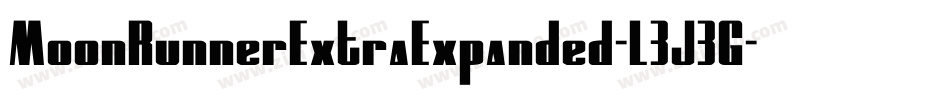 MoonRunnerExtraExpanded-L3J3G字体转换