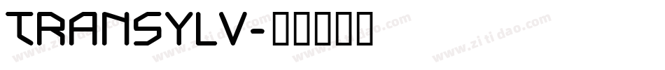 TRANSYLV字体转换