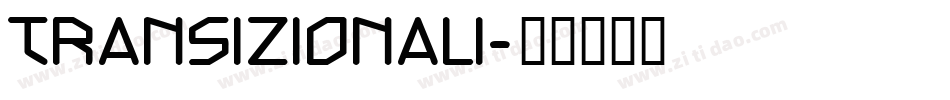 transizionali字体转换