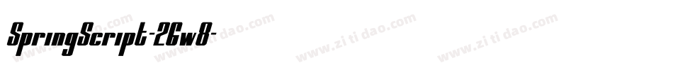 SpringScript-26w8字体转换