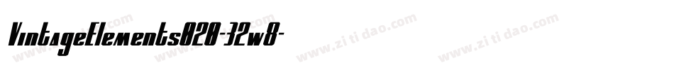 VintageElements020-32w8字体转换