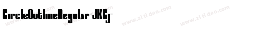 CircleOutlineRegular-JKGj字体转换