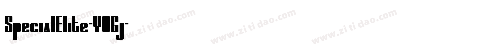 SpecialElite-YOGj字体转换