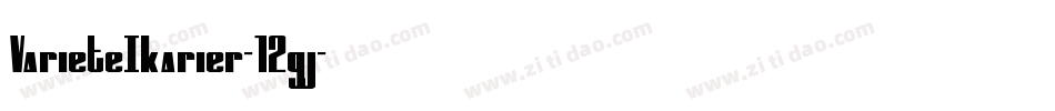 VarieteIkarier-12gj字体转换