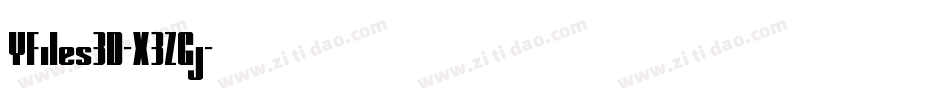 YFiles3D-X3ZGj字体转换