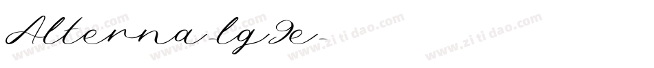 Alterna-lg9e字体转换