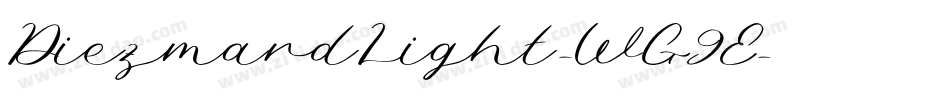 DiezmardLight-WG9E字体转换