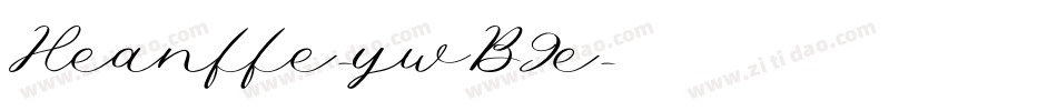 Heanffe-ywB9e字体转换 Heanffe-ywB9e字体转换