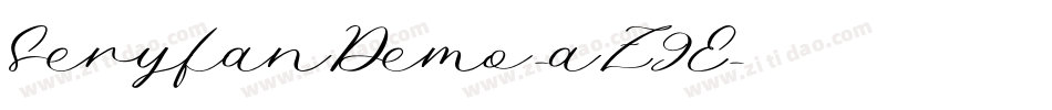 SeryfanDemo-aZ9E字体转换