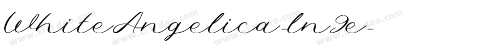 WhiteAngelica-ln9e字体转换