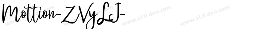 Mottion-ZVyLJ字体转换