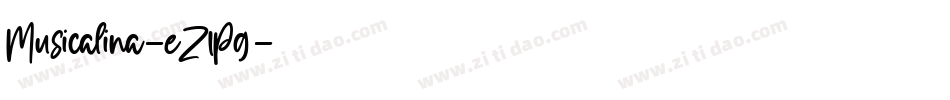 Musicalina-eZ1Pg字体转换