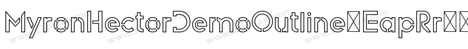 MyronHectorDemoOutline-EapRr字体转换