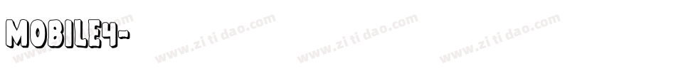 MOBILE4字体转换