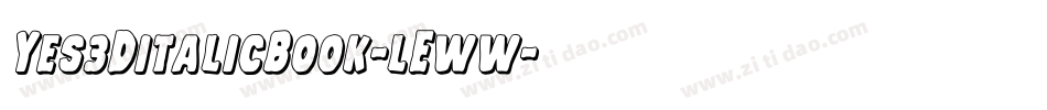 Yes3DitalicBook-lEww字体转换