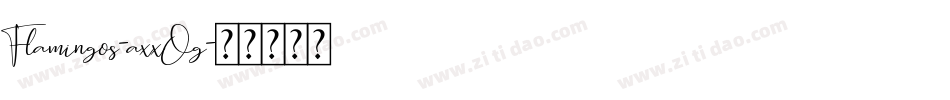 Flamingos-axxOg字体转换